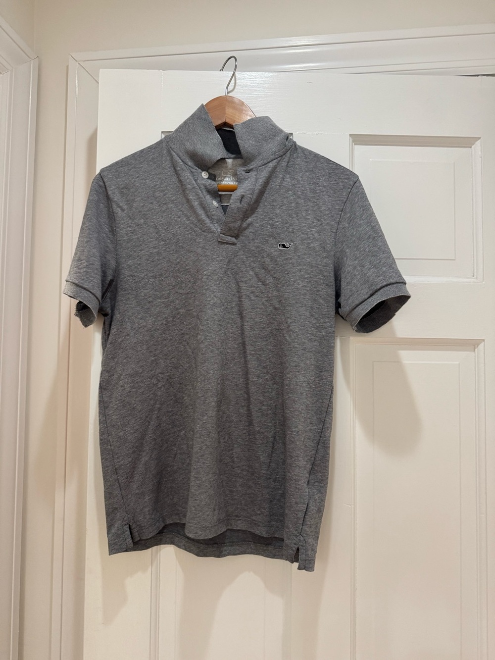 Vineyard Vines Men's XS Gray Short-Sleeve Polo Shirt